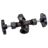 Robinet double pointeau forme "A"