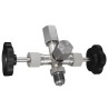 Robinet double pointeau forme "A"