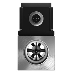 Débitmètre à turbine compact en inox pour liquide
