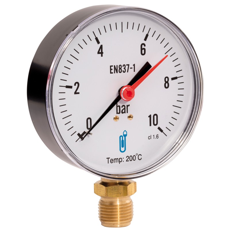 Что изображено на манометре. Постоянная нагрузка: 2/3 шкалы манометра. Снизу g1/4". Шкала манометра давления росма. 5 мпа юмес.